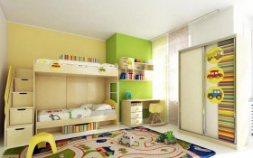 Детская комната Клаксон (Бежевый/корпус Клен) в Куйбышеве - kujbyshev.katalogmebeli.com | фото 3