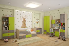 Детская комната Пуговка в Куйбышеве - kujbyshev.katalogmebeli.com | фото