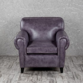 Кресло кожаное Элегант (Фиолетовый) в Куйбышеве - kujbyshev.katalogmebeli.com | фото 4