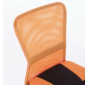 Кресло компактное BRABIX Smart MG-313 (черный, оранжевый) в Куйбышеве - kujbyshev.katalogmebeli.com | фото 4