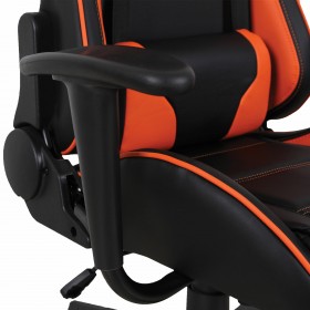 Кресло компьютерное BRABIX GT Racer GM-100 (черный, оранжевый) в Куйбышеве - kujbyshev.katalogmebeli.com | фото 3