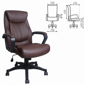 Кресло офисное BRABIX Enter EX-511 (коричневый) в Куйбышеве - kujbyshev.katalogmebeli.com | фото