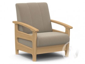 Кресло для отдыха Омега (бук лак/CATANIA LATTE) в Куйбышеве - kujbyshev.katalogmebeli.com | фото