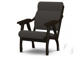 Кресло Вега-10 (венге лак/ULTRA GRAFIT) в Куйбышеве - kujbyshev.katalogmebeli.com | фото