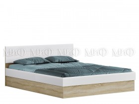 Кровать 1,4 спальня Фортуна (Дуб сонома/белый глянец) в Куйбышеве - kujbyshev.katalogmebeli.com | фото
