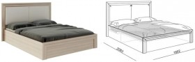 Кровать 1,6 Глэдис (М32) с подъемным механизмом Распродажа в Куйбышеве - kujbyshev.katalogmebeli.com | фото 2