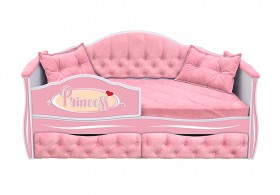 Кровать 160 серии Иллюзия 2 ящика 15 Бледно-розовый (подушки) в Куйбышеве - kujbyshev.katalogmebeli.com | фото