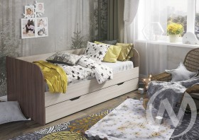 Кровать детская Балли 2-х уровневая (шимо темный/шимо светлый) в Куйбышеве - kujbyshev.katalogmebeli.com | фото