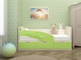 Кровать детская 1,6м Дельфин (Розовый металлик) в Куйбышеве - kujbyshev.katalogmebeli.com | фото 2