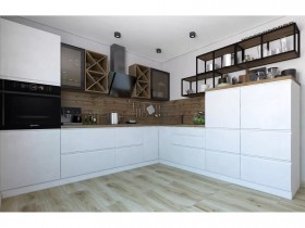 Модульная кухня Бронкс 1,8 м (Кварц) в Куйбышеве - kujbyshev.katalogmebeli.com | фото 5
