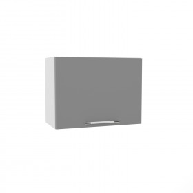 Лофт ВПГ 600 шкаф верхний горизонтальный высокий (Штукатурка белая/корпус Серый) в Куйбышеве - kujbyshev.katalogmebeli.com | фото