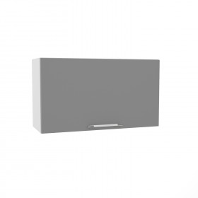Лофт ВПГ 800 шкаф верхний горизонтальный высокий (Штукатурка белая/корпус Серый) в Куйбышеве - kujbyshev.katalogmebeli.com | фото