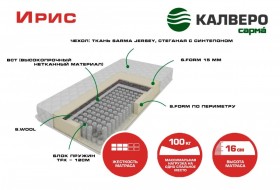 Матрас IRIS 1400*2000 в Куйбышеве - kujbyshev.katalogmebeli.com | фото 1