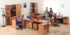 Мебель для персонала Альфа 61 Ольха в Куйбышеве - kujbyshev.katalogmebeli.com | фото