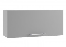 Монца ГВПГ 800 Шкаф верхний горизонтальный глубокий высокий (Белый софт/корпус Серый) в Куйбышеве - kujbyshev.katalogmebeli.com | фото