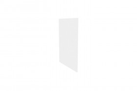 Герда ЛД.272930.000 Фасад панель окончание острова (Белый глянец) в Куйбышеве - kujbyshev.katalogmebeli.com | фото