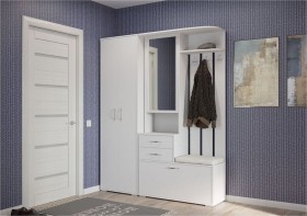 шкаф для одежды Домино 600 Белый в Куйбышеве - kujbyshev.katalogmebeli.com | фото 3