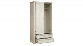 Шкаф для одежды "Сохо" (бетон пайн белый/2 ящика/зеркало) в Куйбышеве - kujbyshev.katalogmebeli.com | фото 3