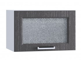 Шкаф верхний горизонтальный со стеклом 500, ШВГС 500 (Клен серый/корпус белый) в Куйбышеве - kujbyshev.katalogmebeli.com | фото