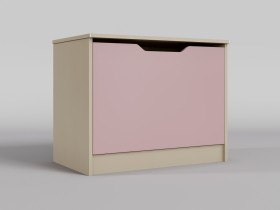 Ящик для игрушек Грэйси (Розовый/корпус Клен) в Куйбышеве - kujbyshev.katalogmebeli.com | фото