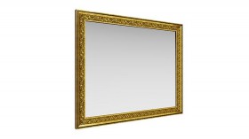 Зеркало навесное "Айрум"/(дуб кальяри / профиль: золото с орнаментом) в Куйбышеве - kujbyshev.katalogmebeli.com | фото